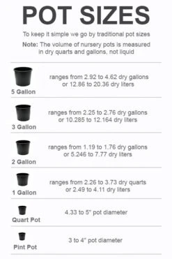 Green Haven Sales -Green Haven Sales pot size chart 2022 242